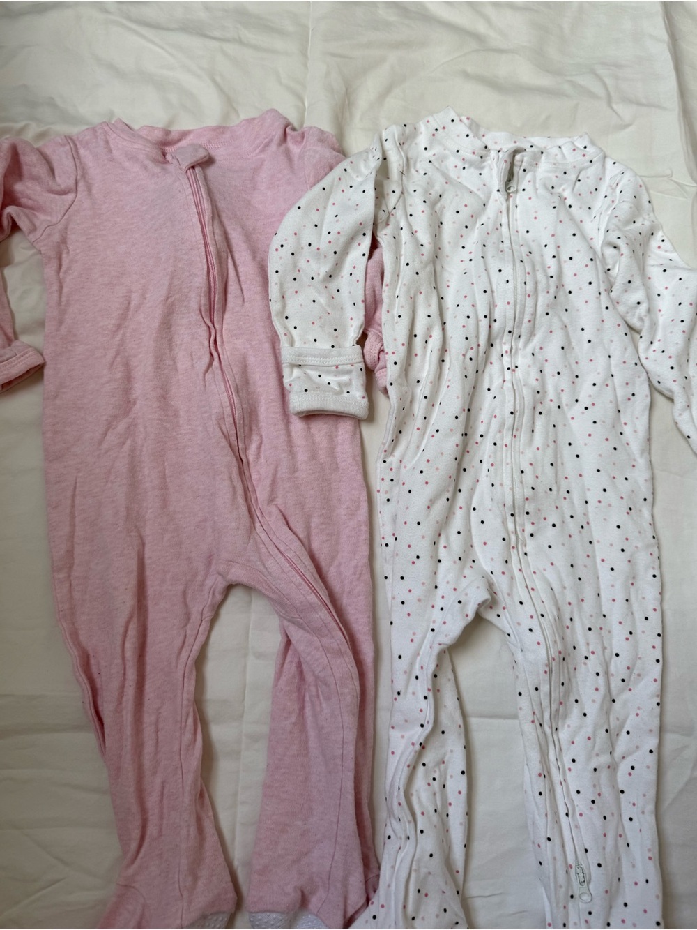 Cotton Footed Onesie - Set of 2